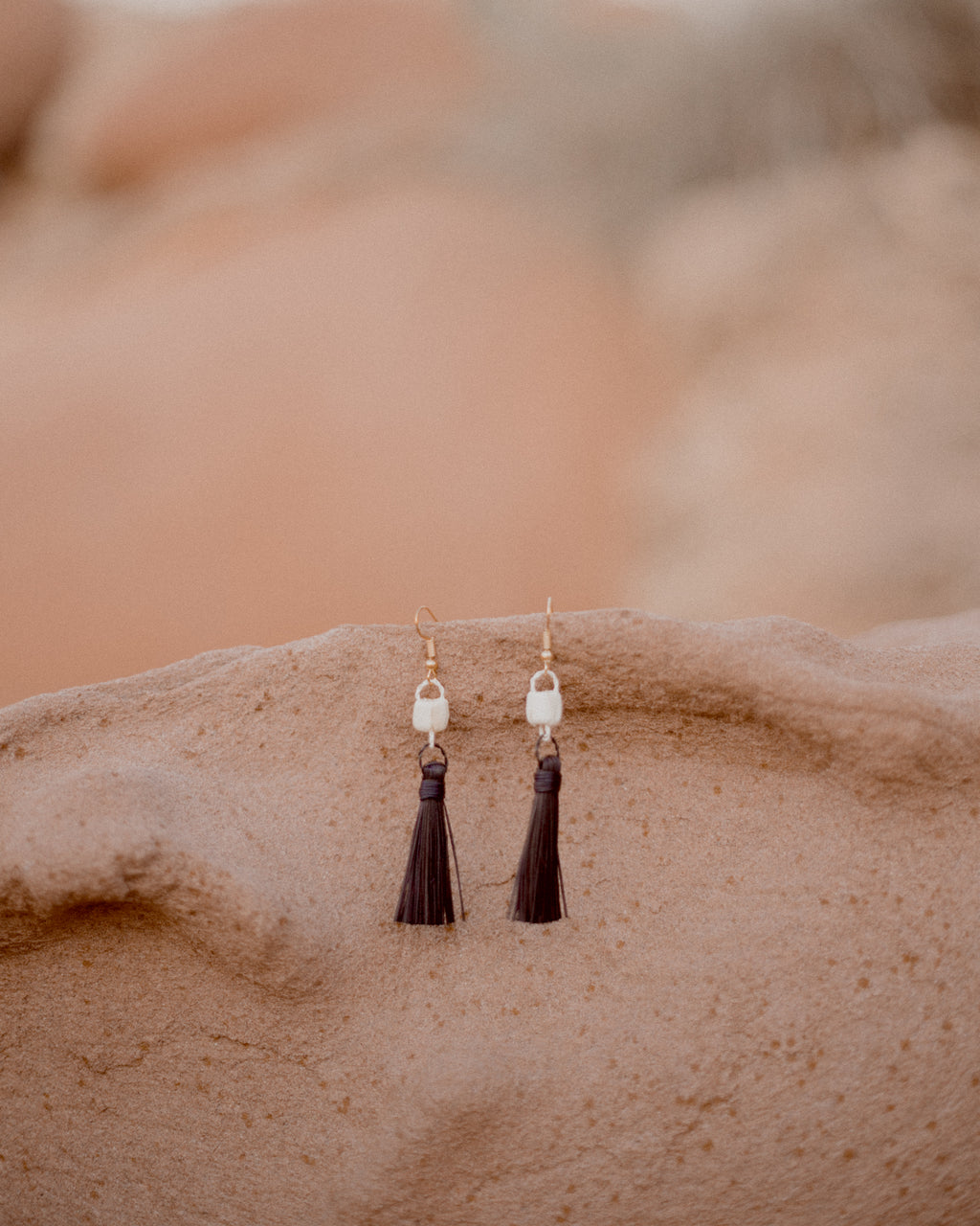 Pendientes Largos Negro