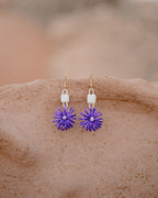Pendientes Pétalo Lila
